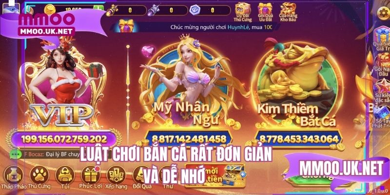Luật chơi bắn cá rất đơn giản và dễ nhớ